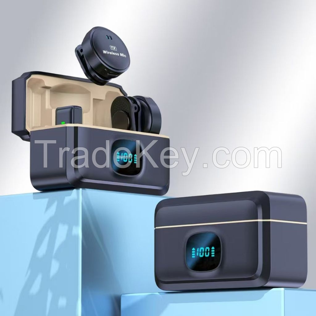 Wireless Lavalier Microphone for Video Conferencing Recording Live Streaming Live Broadcast Lavalier Mic Noise Reduction Audio