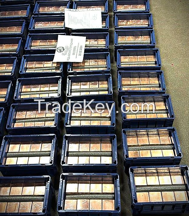 Copper Ingot of ultra-high purity 99.9999% (6N) oxygen free
