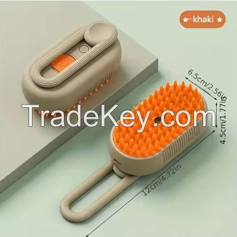 New steam dog brush 3 in 1 dog steam dog brush dog spray massage comb pet grooming comb hair removal brush pet supplies