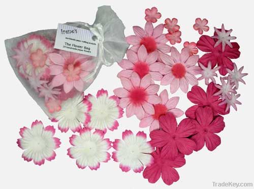 Organza Flower Bag (25), pinks