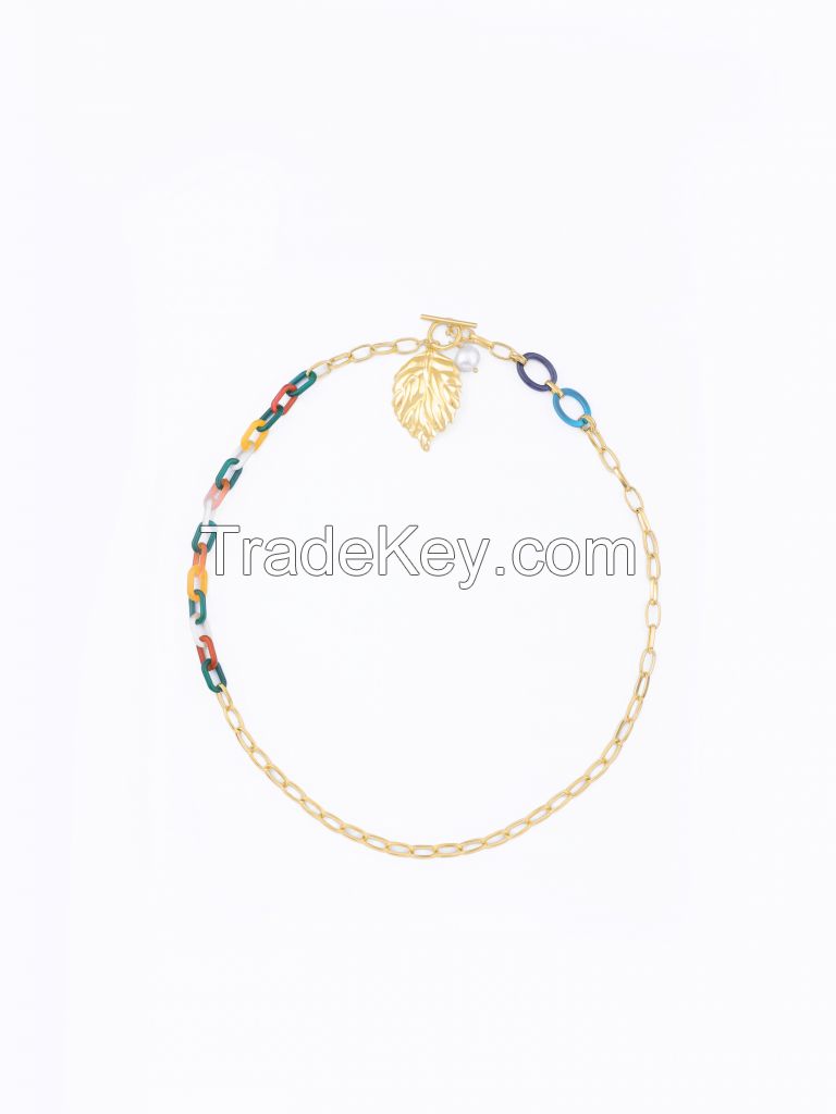 18k gold feather bracelets