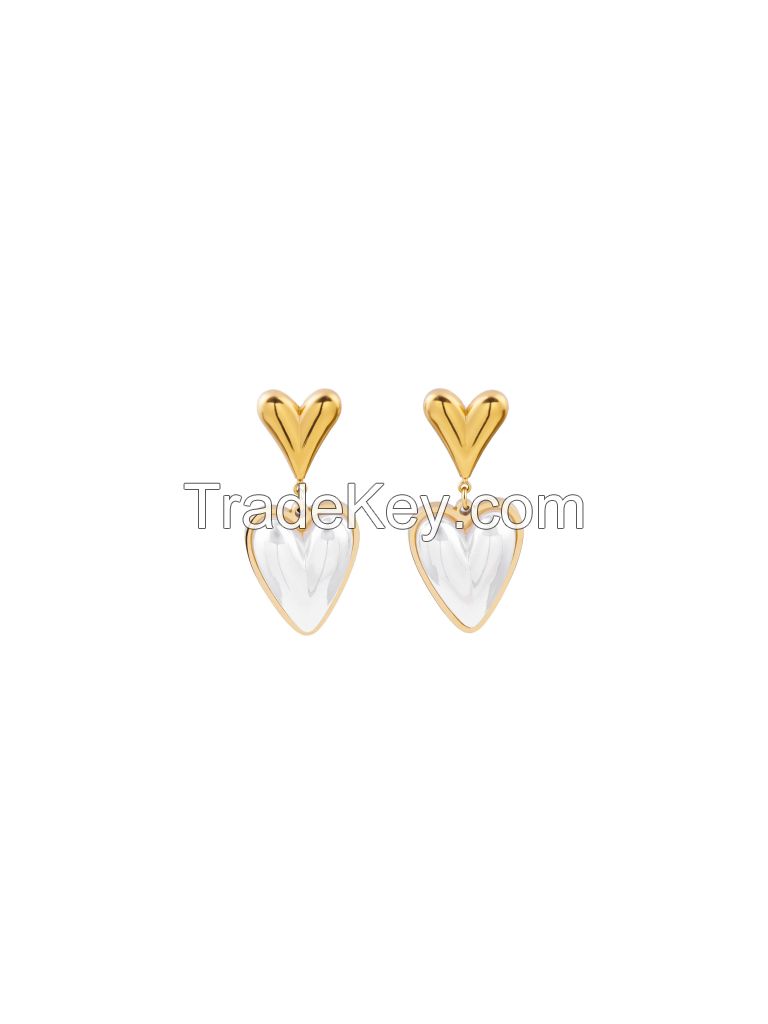 White MotherShell Earrings
