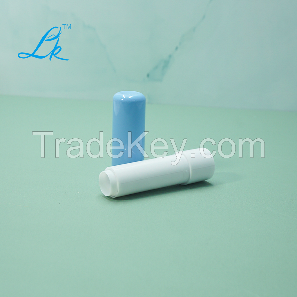 Luxury High Quality Round Pattern Metal Lipstick Lip Balm Container Empty Aluminum with Silk Screen Printing Mascara Cosmetics