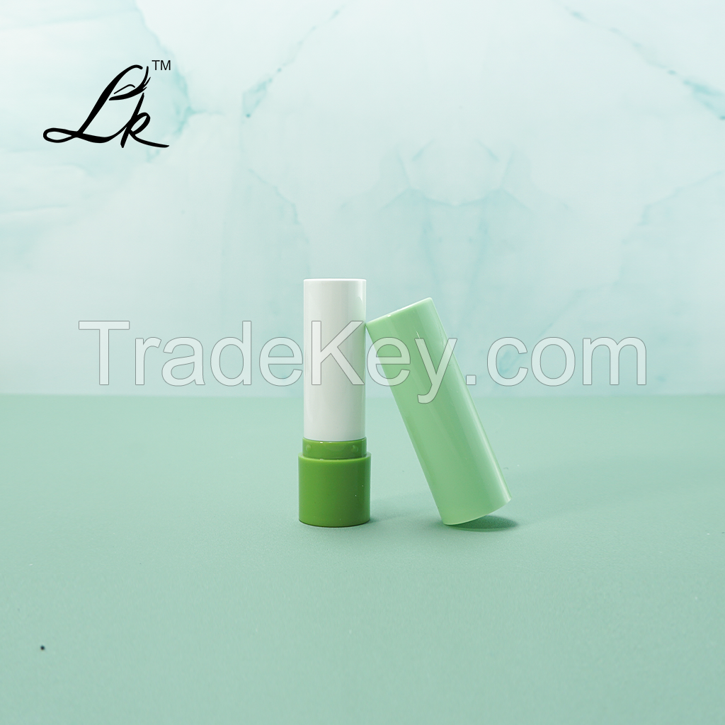 Luxury High Quality Round Pattern Metal Lipstick Lip Balm Container Empty Aluminum with Silk Screen Printing Mascara Cosmetics
