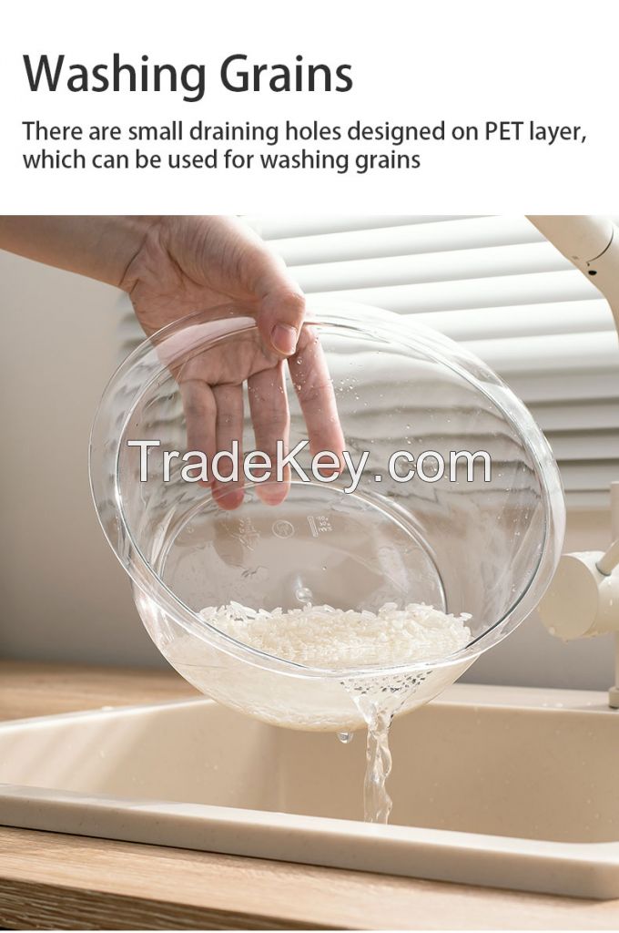 Yuli Double Layer Drain Basket Colander Set