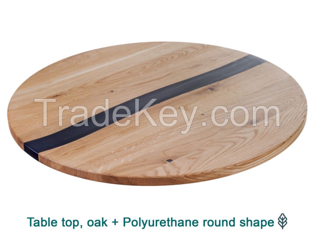 Tabletop with Polyurethane river flow