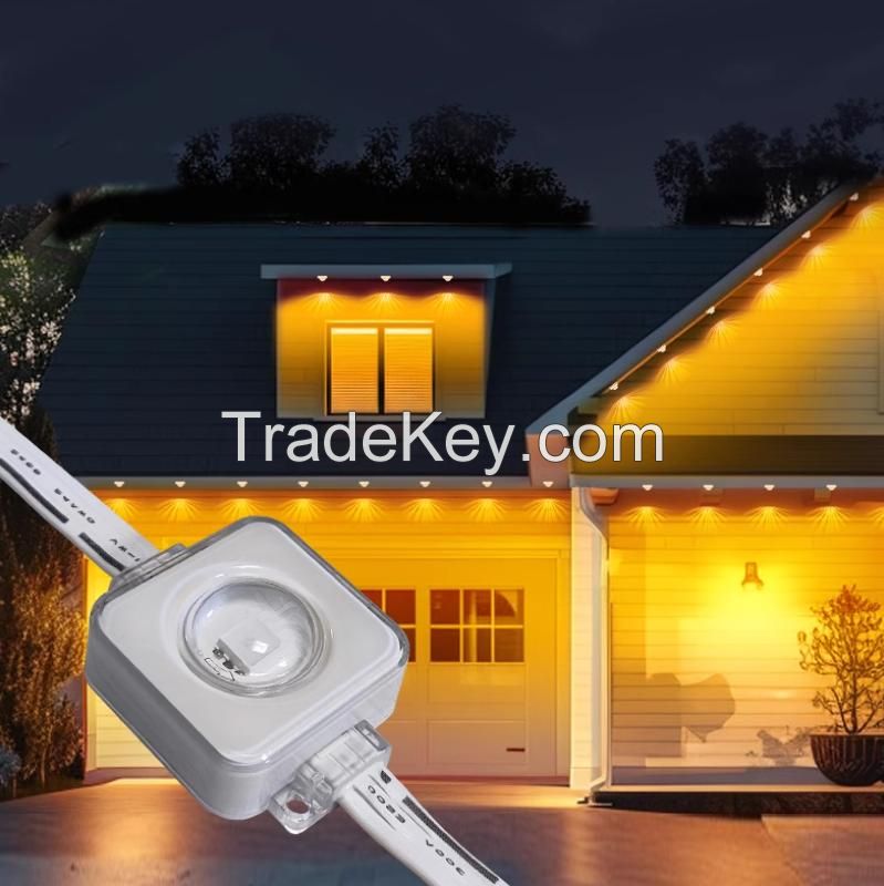Square Shape Premium Quality IP68 LED Point Light For Roof RGBW
