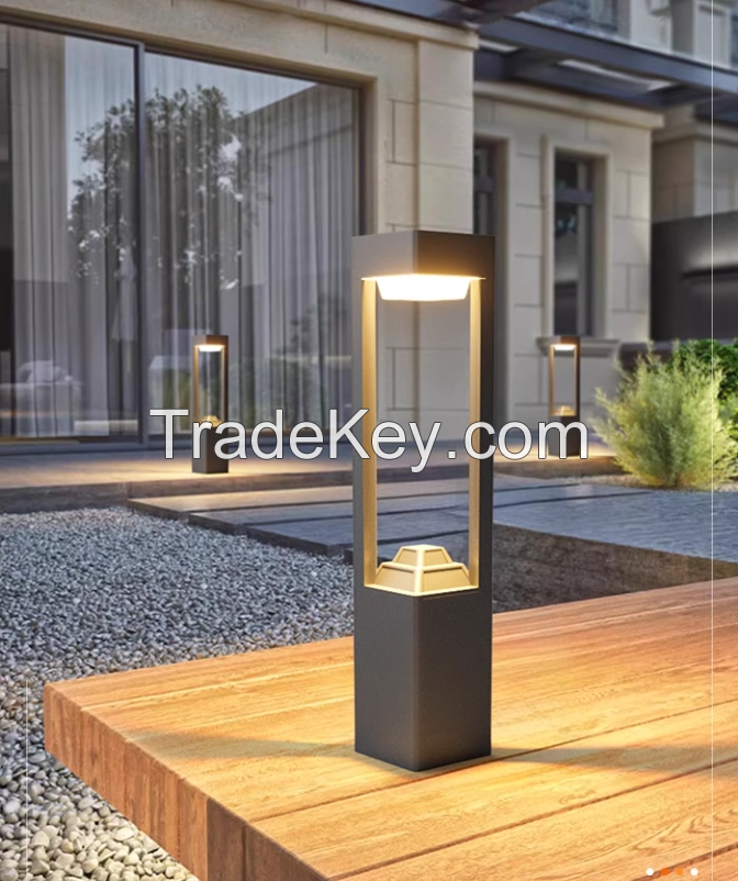 30CM 60CM 80CM 12W LED Bollard For Garden Park Villa Residential