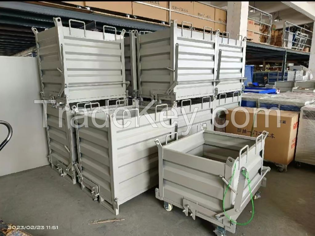 Metal bins can also be stacked on top of each other, effectively utilizing the vertical space of the warehouse and improving the utilization of warehouse space.