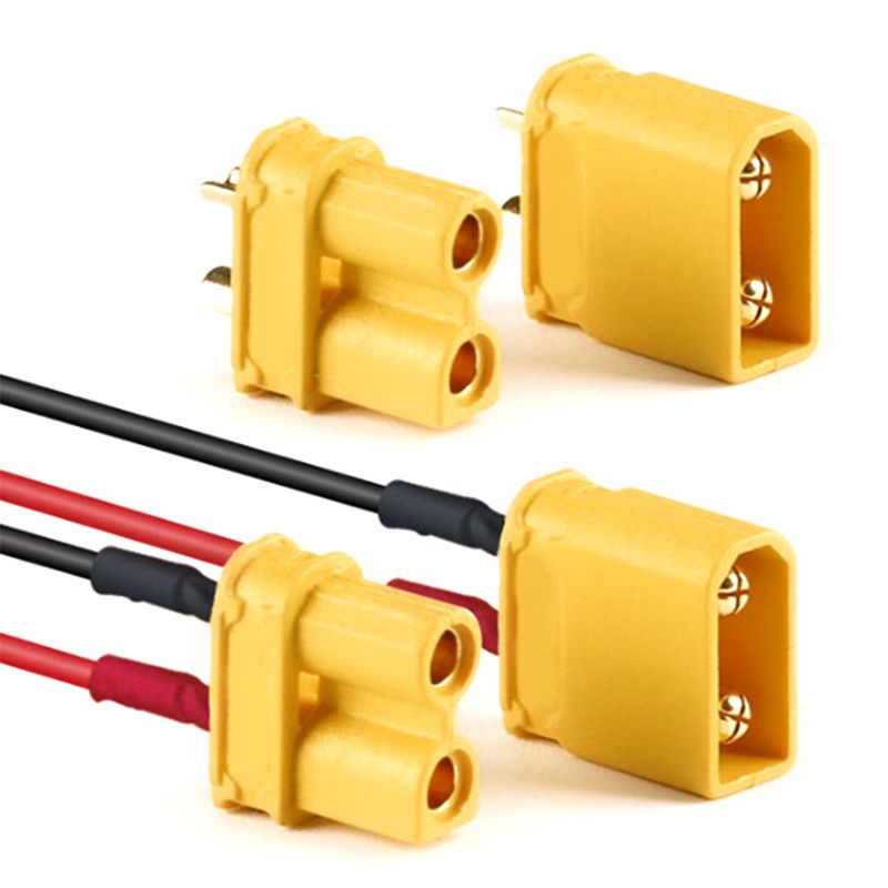 RJ7089 Amass XT60L-F XT90 High-Current Lithium Battery Silicone Charging Cable