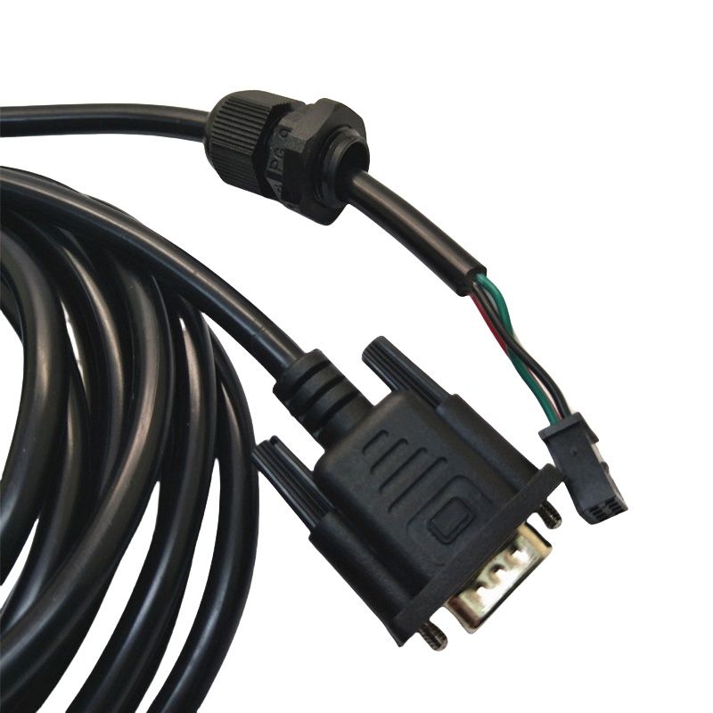 RJ7111 Harness Wire Cable DB9 male RS232 waterproof cable DB9 serial cable PG9 waterproof plug cable