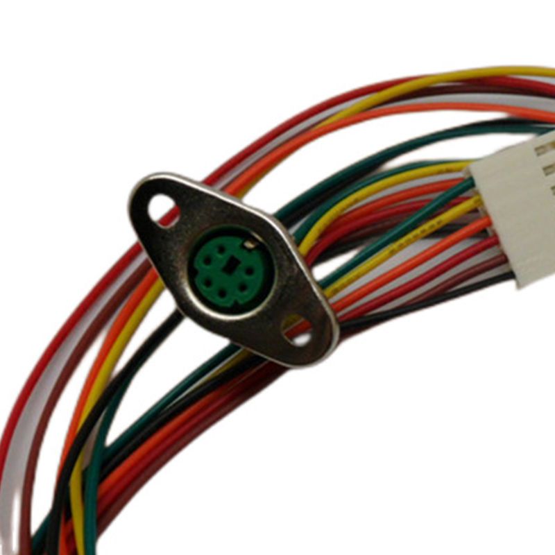 RJ7107 Harness Wire Rhombus MINI DIN 6P Female S-Video Cable, MINI DIN to 2510 6P Connection Cable