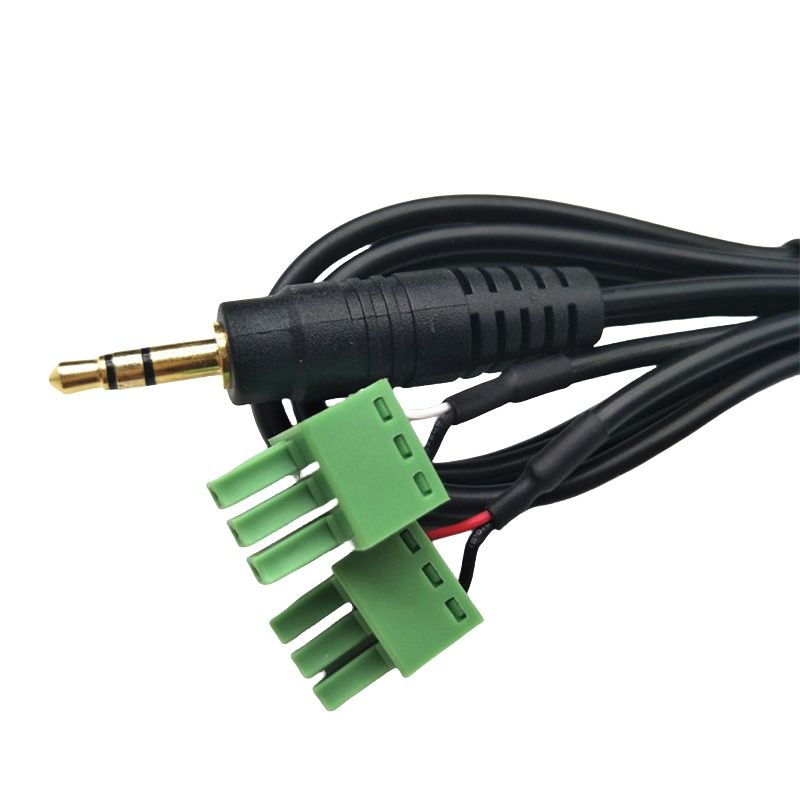 RJ7095  Harness Wire Cable Terminal cable 3.5mm three-dimensional head turning pitch 3.81mm plug type terminal cable
