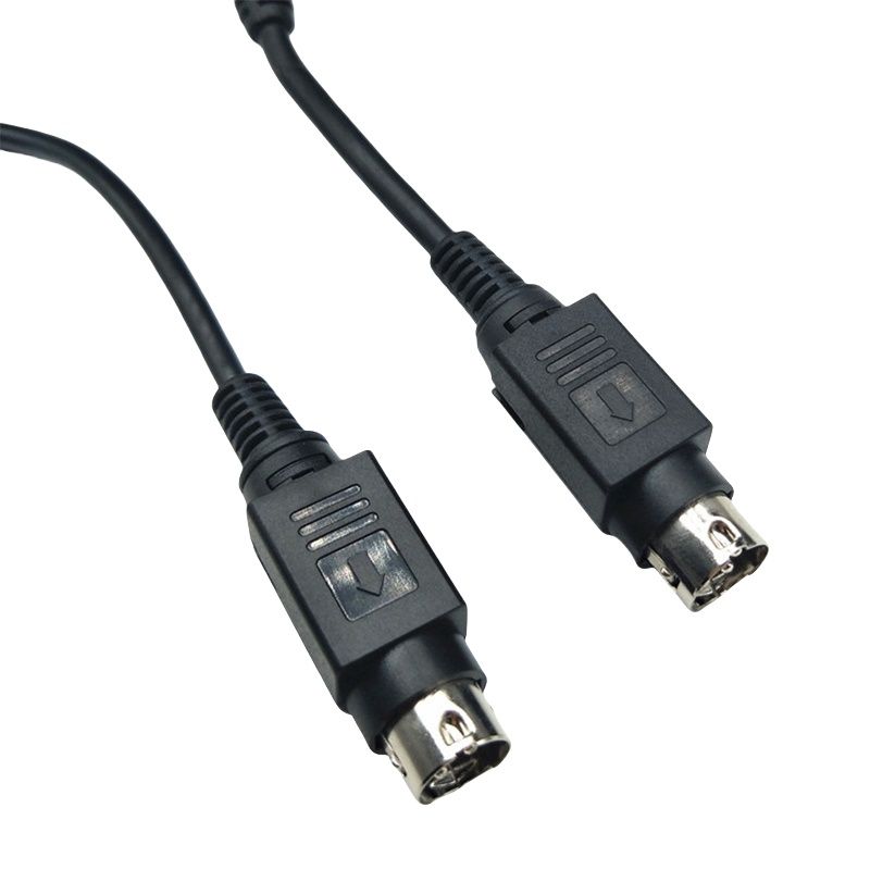 RJ7108 Harness Wire POWER DIN3-pin assembly connector S terminal DIN plug line black with magnetic ring