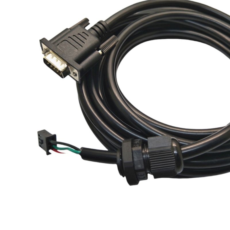 RJ7111 Harness Wire Cable DB9 male RS232 waterproof cable DB9 serial cable PG9 waterproof plug cable