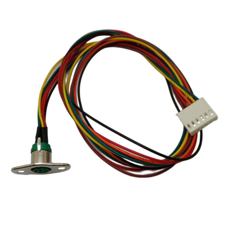 RJ7107 Harness Wire Rhombus MINI DIN 6P Female S-Video Cable, MINI DIN to 2510 6P Connection Cable
