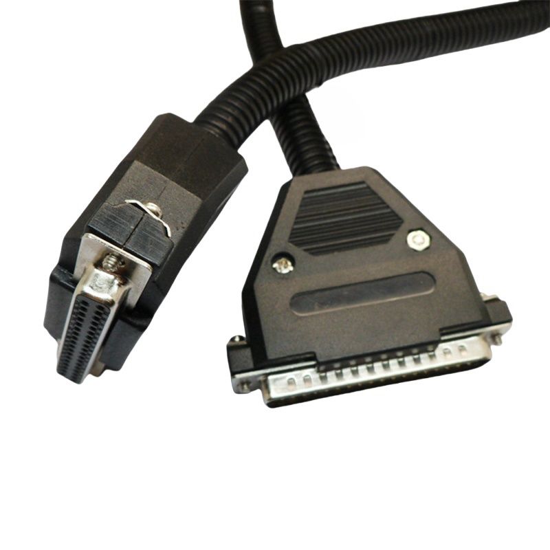 RJ7118 Harness Wire Cable DB37 male to female head connection cable needle black D-SUB 37Pin serial cable