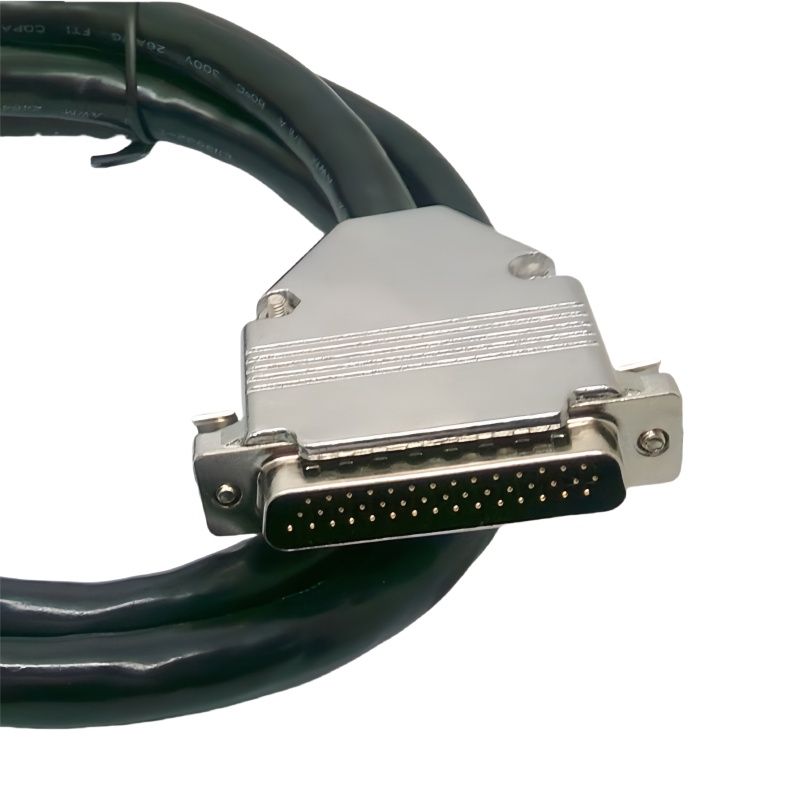 RJ7122 Harness Wire Cable D-SUB 44PIN Signal Cable HDB44P Quick Metal Shell Male-to-Female Extension Cable for Display Screens