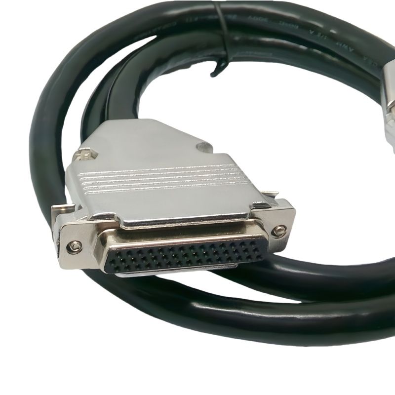RJ7122 Harness Wire Cable D-SUB 44PIN Signal Cable HDB44P Quick Metal Shell Male-to-Female Extension Cable for Display Screens