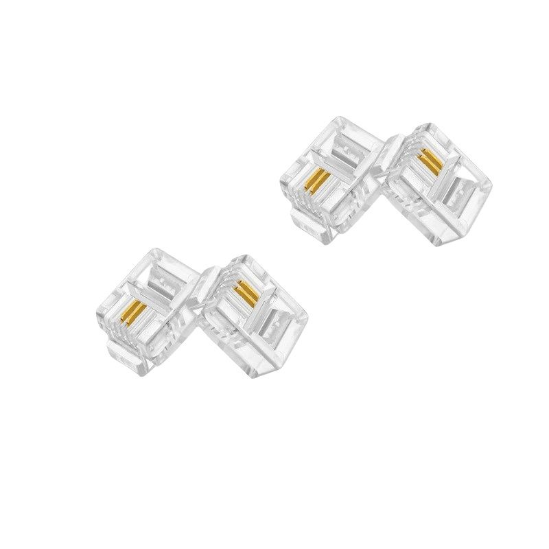 B11044 RJ11 Telephone Crystal Head, 6P2C Gold-Plated Telephone Crystal Head, 2-Core Telephone Line Crystal Head