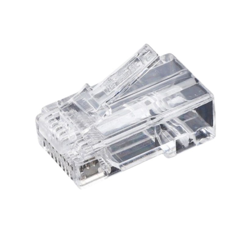 B11040 Cat5e Non-Shielded Gold-Plated RJ45 Crystal Head with 8P8C Triangular Chip