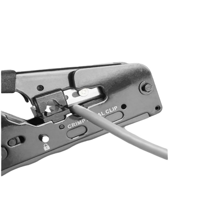 B11053 Multi-Function Cat7 Crimping Tool, Wire Stripping, Cutting, and Crimping for 6P/8P Network Connectors