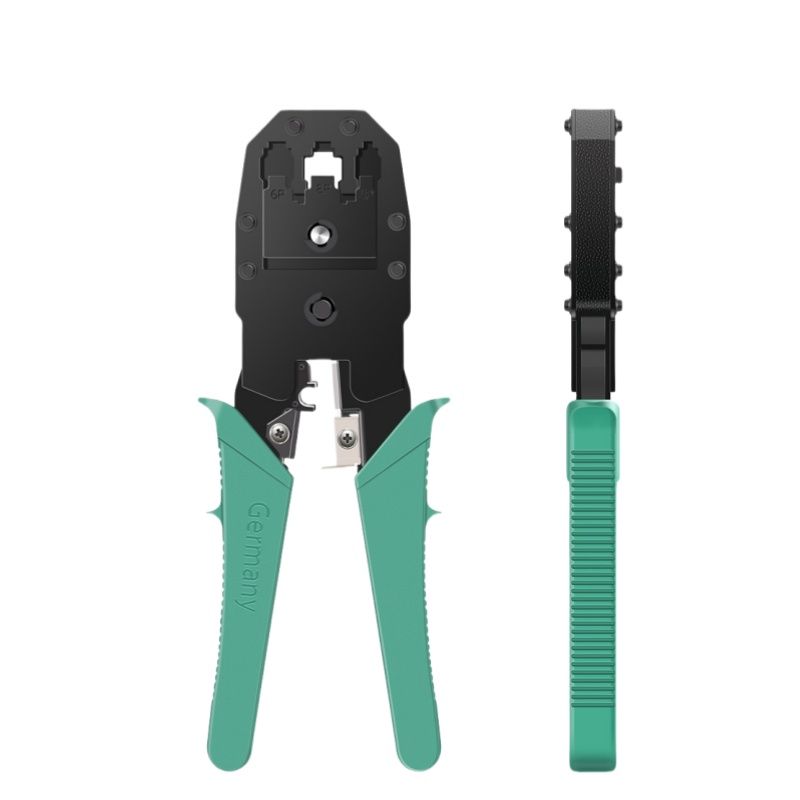 B11052 Dual/Triple-Function Crimping Tool for Network and Telephone Wires, Universal 8P/6P/4P Crimping Tool