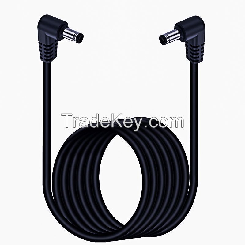 22AWG DC5521 Power Extension Cable, DC5.5x2.1mm Male-Female Power Cable for LED Lights, Security Monitoring Cameras