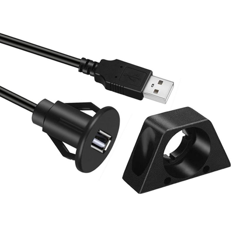 In-vehicle USB Female-to-Male Data and Charging Extension Cable