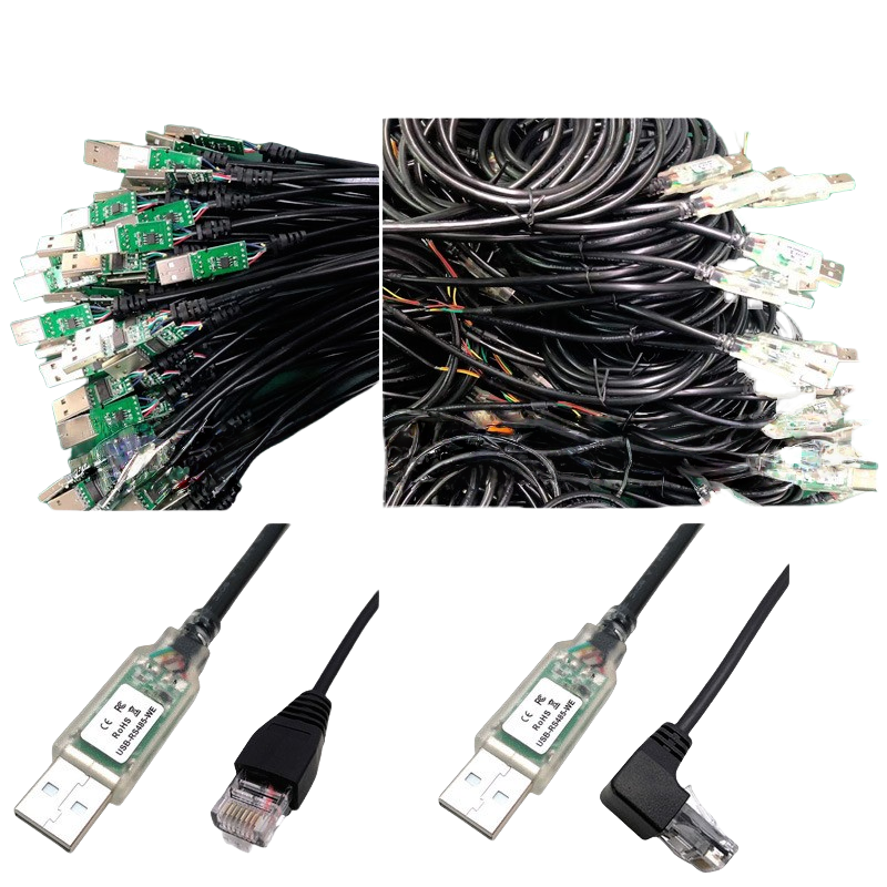 USB RS485 RJ45 Serial Port Cable, Applicable to Delta IFD6500 Programming Cable and Control Cable 