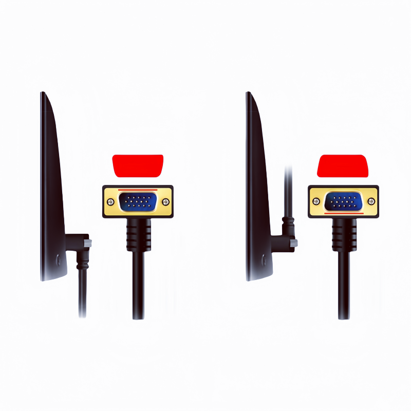270-degree Elbow VGA High-definition Cable
