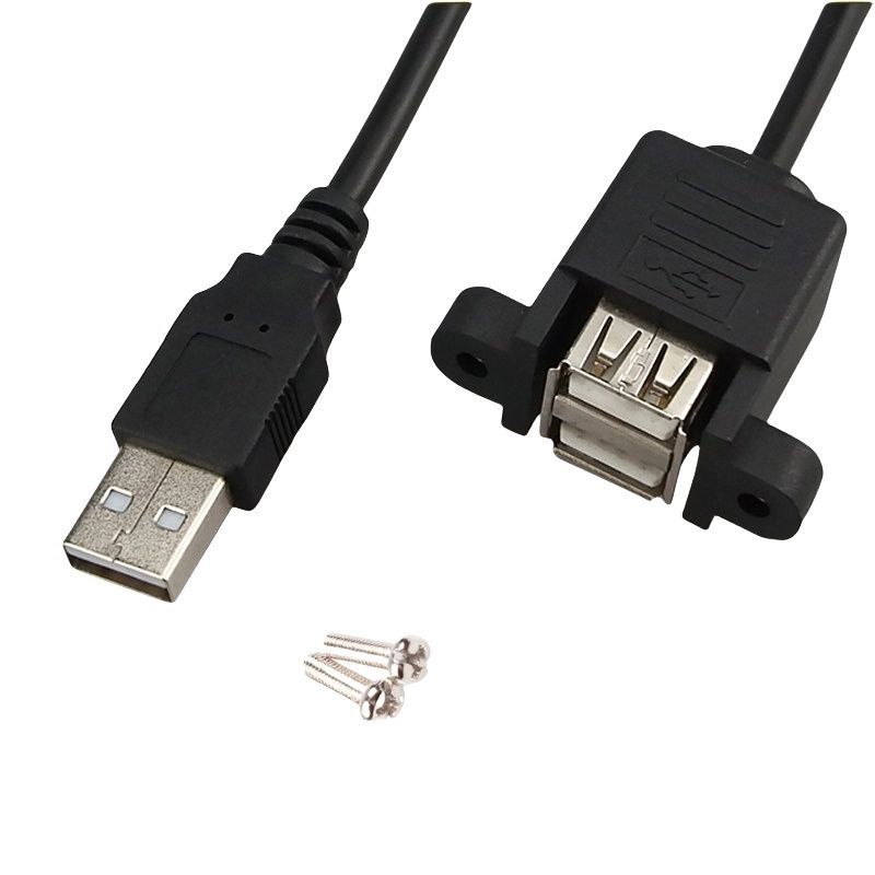 Dual-port Integrated USB Extension Cable