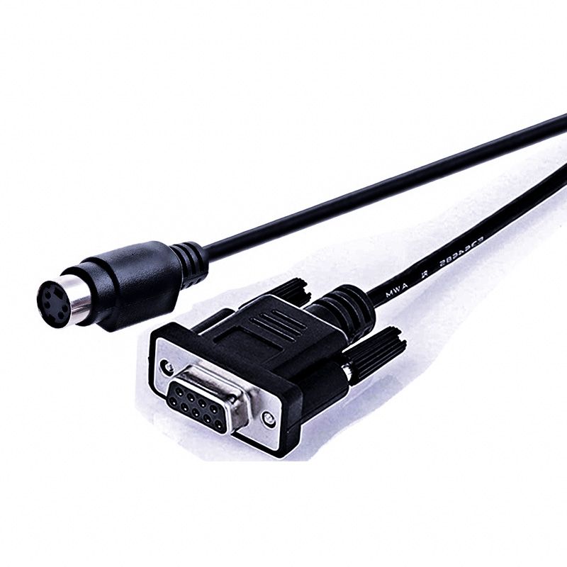 Mini DIN 4-pin to DB9 Male-to-Female RS232 Serial Port Cable