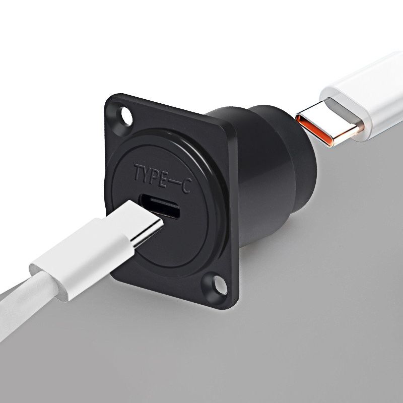 TYPE-C 3.1 D-type Through-panel 24-pin Fast Charging Data Transmission Socket Module
