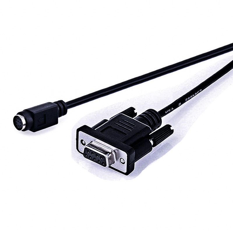 Mini DIN 8-pin to DB9 Male-to-Female RS232 Serial Port Cable