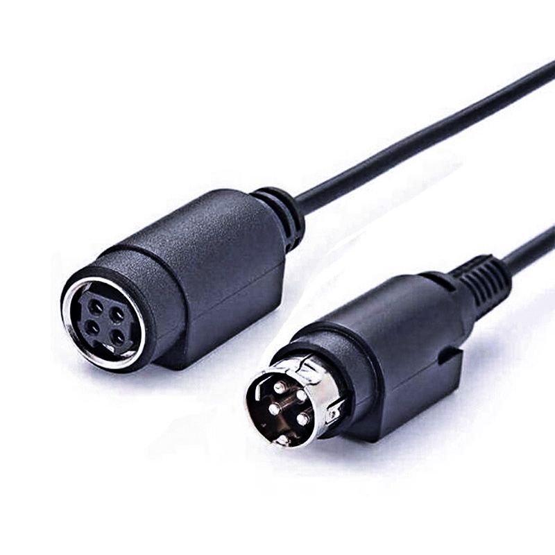 Power DIN 4-pin High Current Male-to-Female Industrial Extension Cable