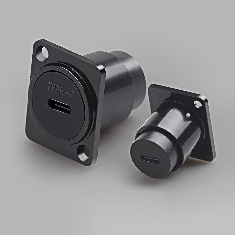 TYPE-C 3.1 D-type Through-panel 24-pin Fast Charging Data Transmission Socket Module