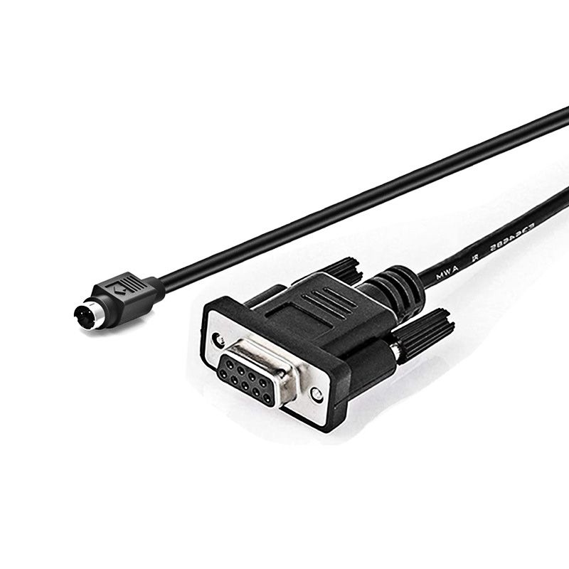 DB9 Male-to-Female to Mini DIN 3-pin RS232 Industrial Control Serial Port Cable 