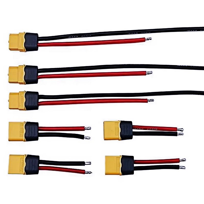 Male-female Silicone Connection Cable for Battery Power Supply 