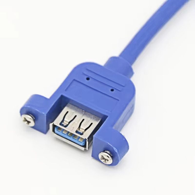 USB 3.0 Spiral Locking Fast Charging Data Extension Cable