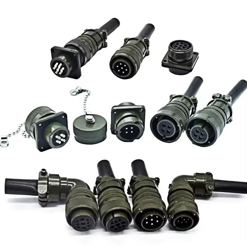 Customized aviation connector, MS MIL connector, MIL-C-5015 aviation plug, MS3106A14S-2S, MS3106, MS3102 MIL connector 
