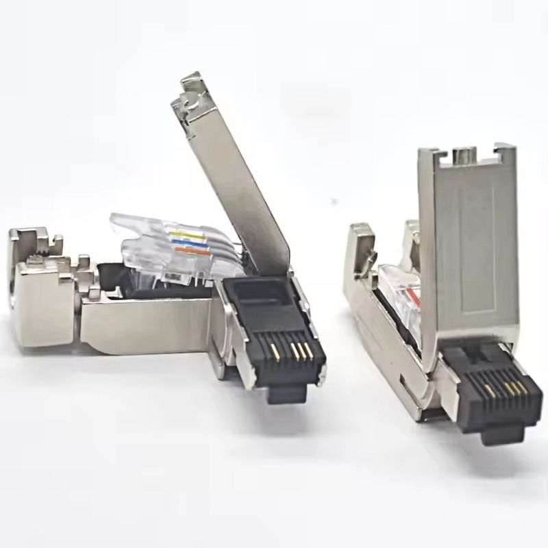 Customized Profibus and Profinet Industrial Network PUR Cable, M12 D-code 4-pin Male to RJ45 Male