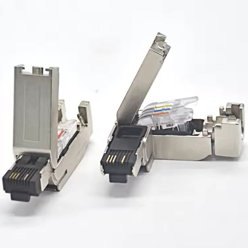 Customized Profibus and Profinet Industrial Network PUR Cable, M12 D-code 4-pin Male to RJ45 Male