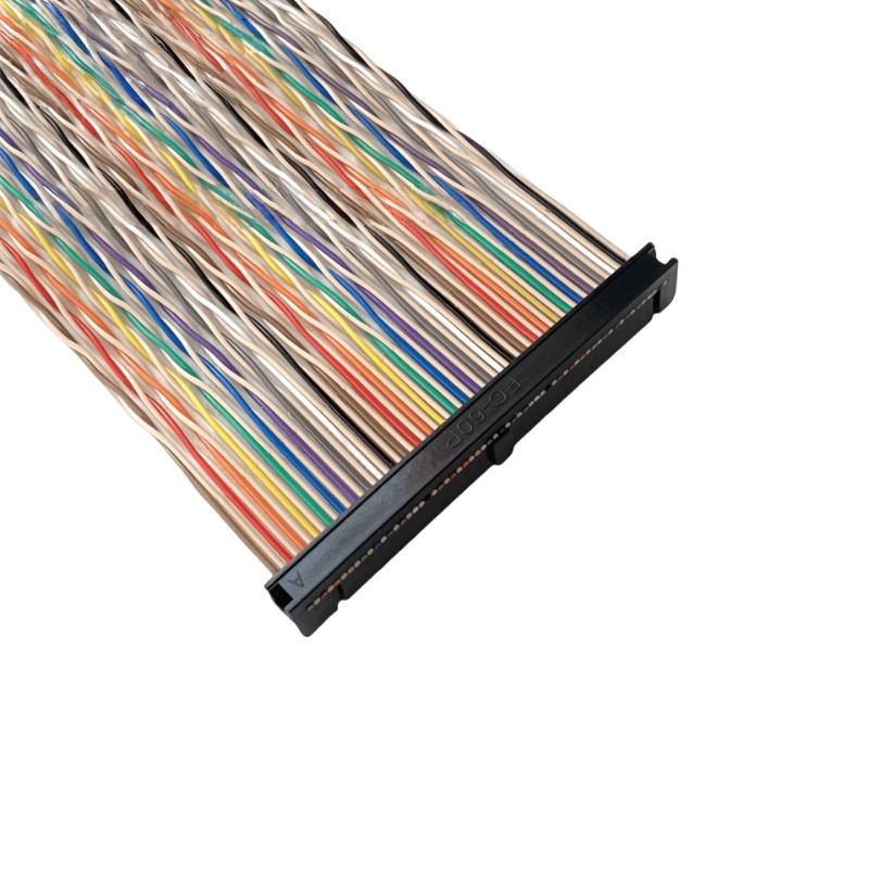 2.54-spacing FC Flat Ribbon Cable, IDC Twisted Color Ribbon Cable, 1700/60 Series, Data Transmission Connection Cable 