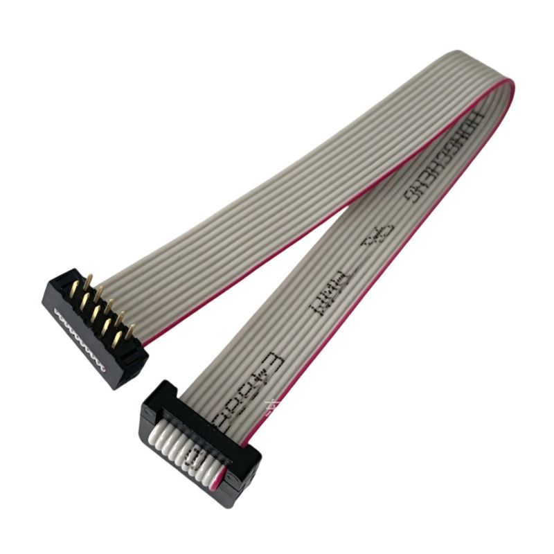 1.27/2.0/2.54 IDC Gray Ribbon Cable with Tinned Copper Core, Data Transmission Ribbon Cable Terminal Wire Harness