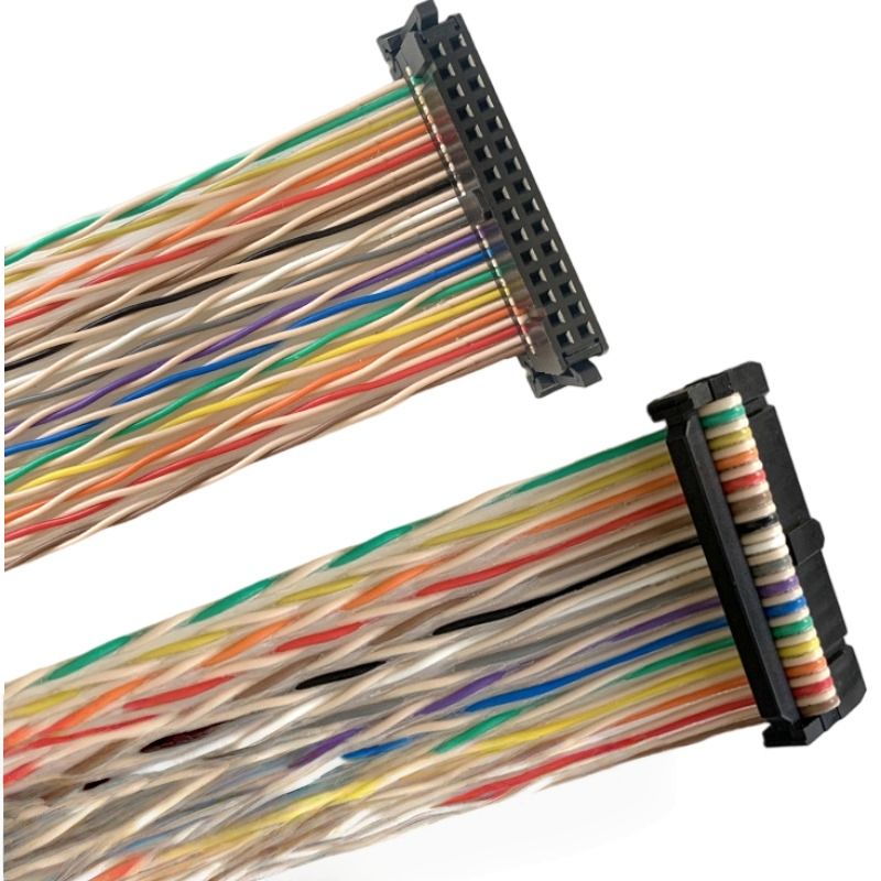 1700/30 Twisted Color Ribbon Cable Series, 2.54-spacing IDC Ribbon Cable, 30P, Data Transmission Anti-shielding Wire Harness 