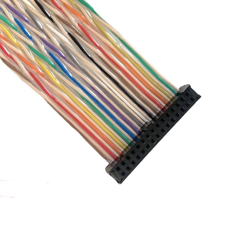 1700/30 Twisted Color Ribbon Cable Series, 2.54-spacing IDC Ribbon Cable, 30P, Data Transmission Anti-shielding Wire Harness 