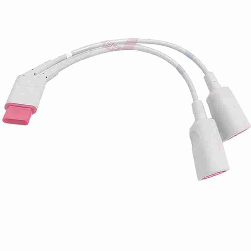 Compatible Siemens Draeger Monitor Invasive Pressure Cable Pressure Sensor 1-to-2 Connection Cable for Cross-Border Use