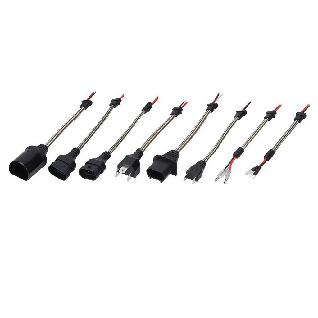 Automotive Headlight Connection Wires, Electronic Adapter Cables, Automotive Accessory LED Headlight Bulb Terminal Wire Harnesses