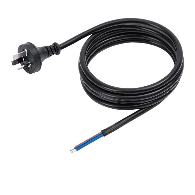 Australia SAA-Certified Plugged Power Cord, Australian Standard Three-Pin Figure-8 Tail, Australian-Style Two-Pin 8-Word Tail, Australian-Spec Power Cord